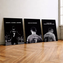 Carregar imagem no visualizador da galeria, Kit 3 - Quadro Cr7 Motivacional