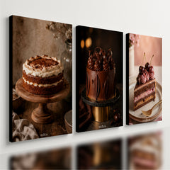 Kit 3 Quadro Decorativo Confeitaria Bolo Padaria Doceria e1