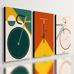 Kit 3 Quadro Decorativo Ciclismo MTB Bike Bicicleta Moderno
