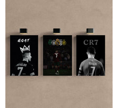 Kit 3 - Quadro Cr7 Clubes