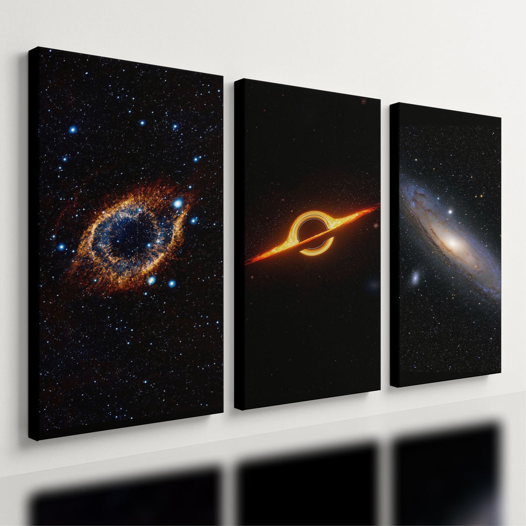 Kit 3 - Quadro Galáxia