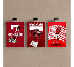 Kit 3 - Quadro Cr7 Manchester United