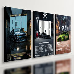 Kit 3 Quadro Decorativo Jdm Posters