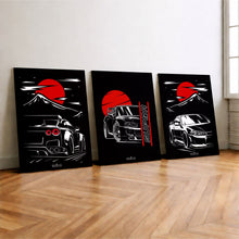 Carregar imagem no visualizador da galeria, Kit 3 - Quadro Jdm Preto
