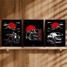 Carregar imagem no visualizador da galeria, Kit 3 - Quadro Jdm Preto
