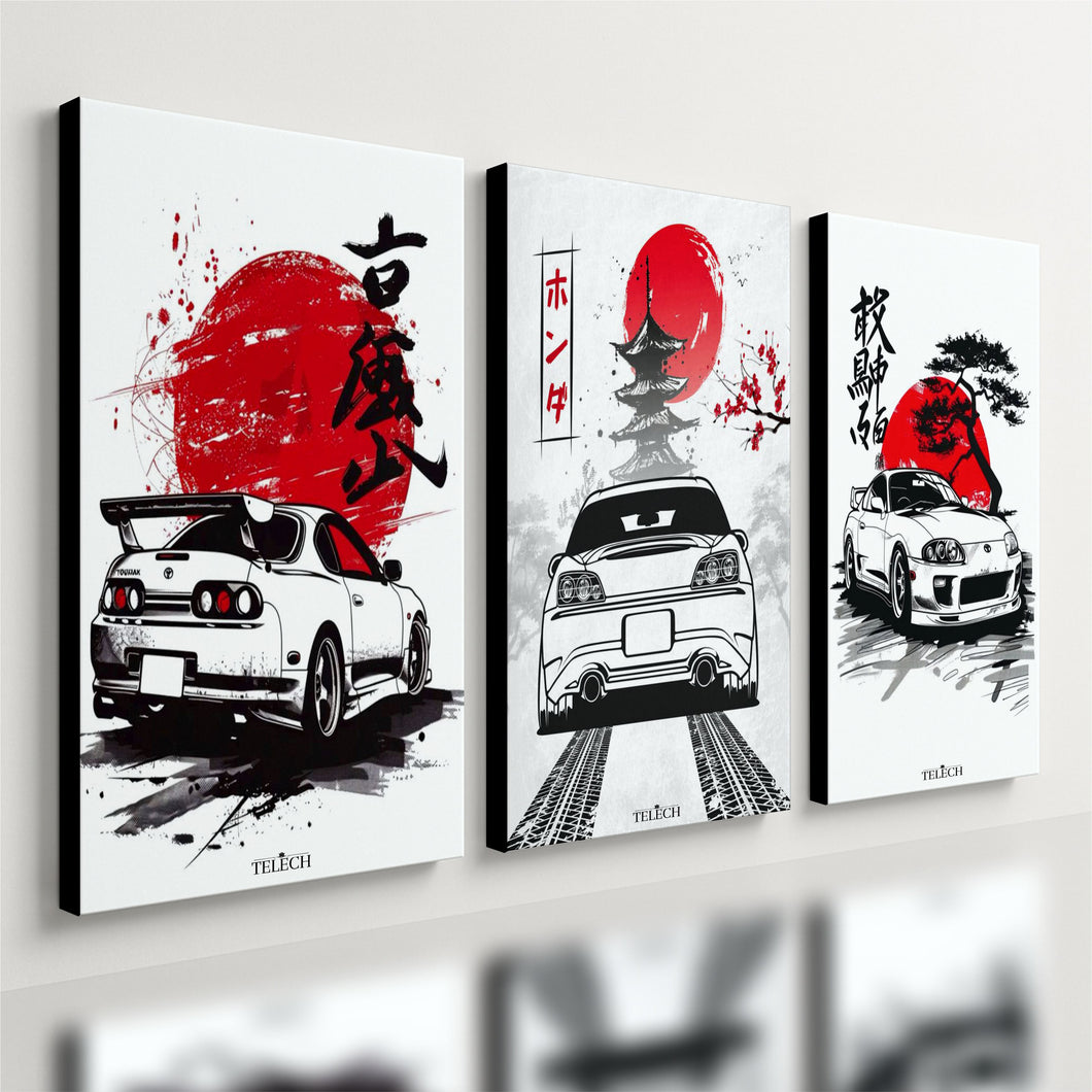 Kit 3 - Quadro Jdm Branco