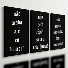 Carregar imagem no visualizador da galeria, Kit 3 - Quadro Frases Motivacionais
