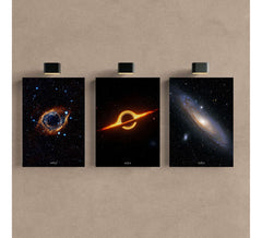 Kit 3 - Quadro Galáxia
