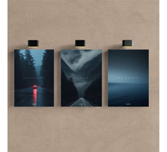 Kit 3 - Quadro Motivacional Paisagem